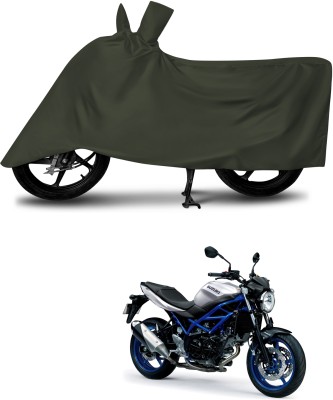 aosis Waterproof Two Wheeler Cover for Suzuki(SV 650, Green)