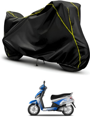 PAGORA Waterproof Two Wheeler Cover for Mahindra(Gusto Electric, Black, Black)