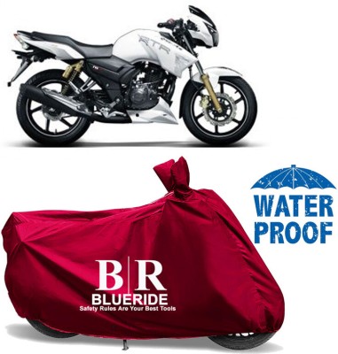 BLUERIDE Two Wheeler Cover for TVS(Apache RTR 180, Maroon)