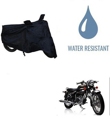DeepShakshi AUTOMOTIVE Waterproof Two Wheeler Cover for Royal Enfield(Electra Delux, Black)