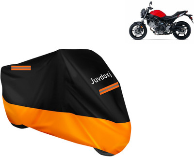 Juvdoxj Waterproof Two Wheeler Cover for Suzuki(SV 650 BS6, Orange)