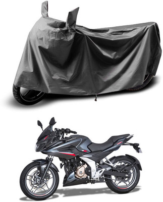 Gali Bazar Waterproof Two Wheeler Cover for Bajaj(Pulsar 220 BS6, Grey)