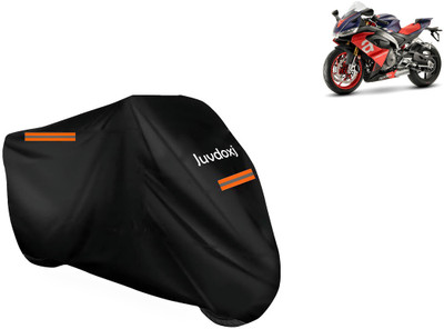 Juvdoxj Waterproof Two Wheeler Cover for Aprilia(RS 660, Black)