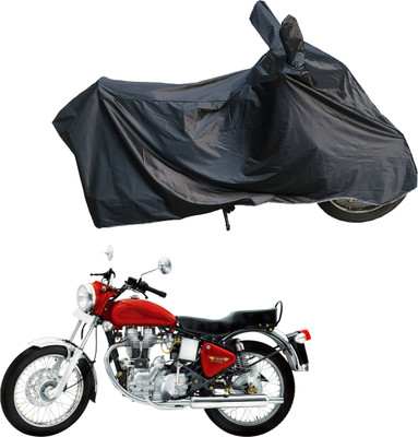 Motodreka Waterproof Two Wheeler Cover for Royal Enfield(Electra 5S, Black)