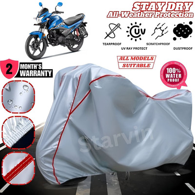Starvin Waterproof Two Wheeler Cover for Honda(Livo, Silver, Red)