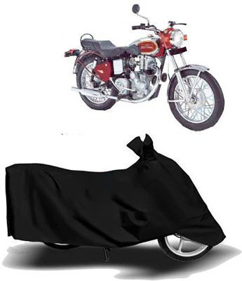 MWBB Waterproof Two Wheeler Cover for Royal Enfield(Machismo 350, Black)