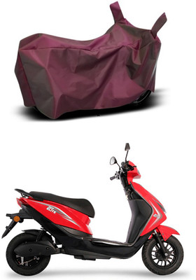 MMSSTAR Waterproof Two Wheeler Cover for Ampere(Reo Elite, Maroon)
