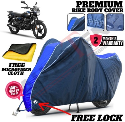 AUTOTEN Waterproof Two Wheeler Cover for Bajaj(CT 125X, Blue)