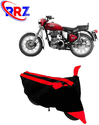 RRZ Waterproof Two Wheeler Cover for Royal Enfield(Bullet Electra Twinspark, Black, Red)