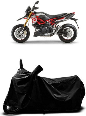 Mdstar Two Wheeler Cover for Aprilia(Dorsoduro 900, Black)