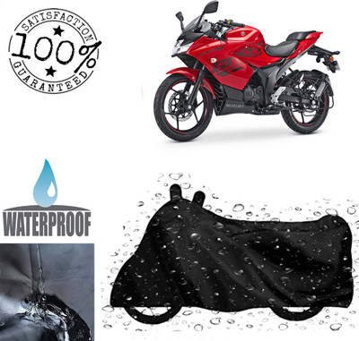 Autoinnovation Waterproof Two Wheeler Cover for Suzuki(Gixxer SF, Black)
