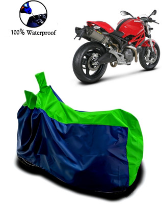 Autofly Waterproof Two Wheeler Cover for Ducati(Monster 795, Blue, Green)