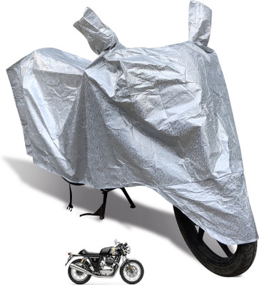 Euro Care Waterproof Two Wheeler Cover for Royal Enfield(Continental GT 650, Silver)