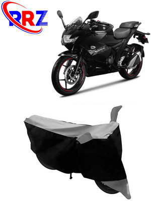 RRZ Waterproof Two Wheeler Cover for Suzuki(Gixxer SF, Black, Grey)