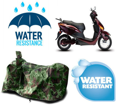 AUTOCAD Waterproof Two Wheeler Cover for Hero(Electric Optima HS500 ER, Green)