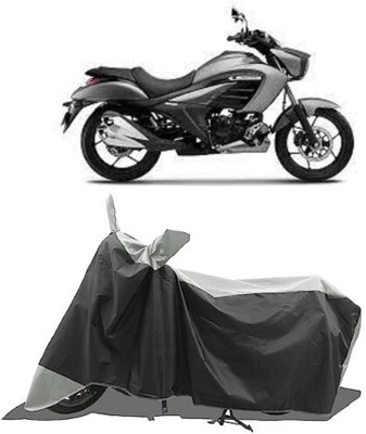 GROFATIK Two Wheeler Cover for Suzuki(Intruder, White)