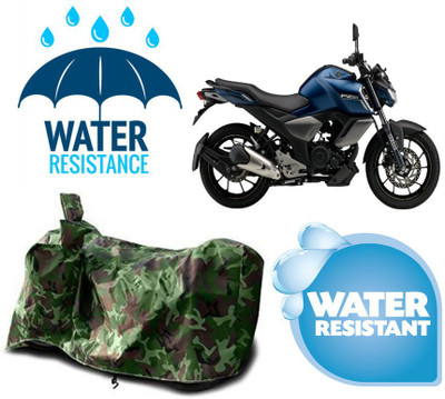 AUTOCAD Waterproof Two Wheeler Cover for Yamaha(FZ-FI, Green)