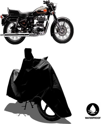 Amexride Waterproof Two Wheeler Cover for Royal Enfield(Bullet 350 Twinspark, Black)