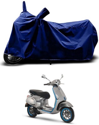 VESMEI Two Wheeler Cover for Vespa(Piaggio Elettrica BS6, Blue)