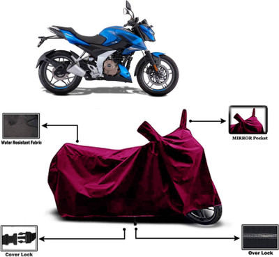 KEDIT Two Wheeler Cover for Bajaj(Pulsar 250 BS6, Maroon)