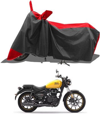 AutoGalaxy Waterproof Two Wheeler Cover for Royal Enfield(Meteor BS6, Red, Black)