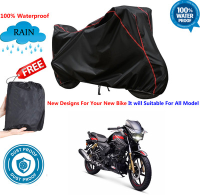 AUTOCAD Waterproof Two Wheeler Cover for TVS(Apache RR 310, Black)