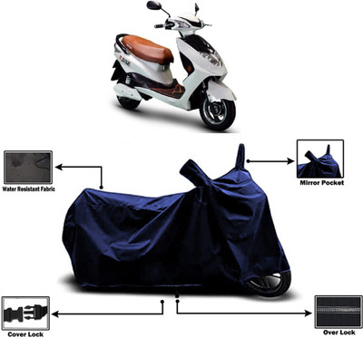 Amexride Two Wheeler Cover for Okinawa(Raise, Blue)