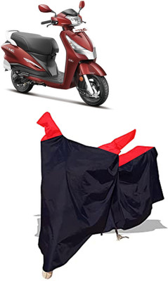 Amexride Two Wheeler Cover for Hero(Duet LX 110CC, Black)