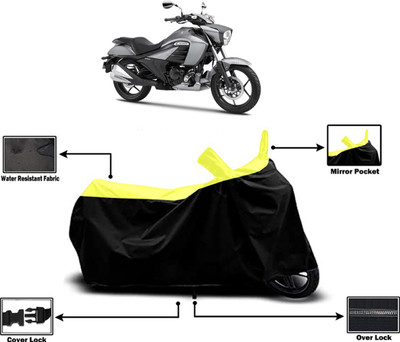 Amexride Two Wheeler Cover for Suzuki(Intruder, Yellow)
