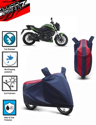 J S R Waterproof Two Wheeler Cover for Bajaj(Dominar 400, Blue, Red)