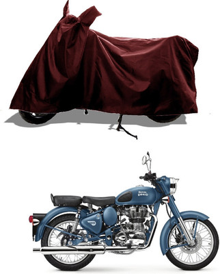 GROFATIK Two Wheeler Cover for Royal Enfield(Squadron Blue, Maroon)