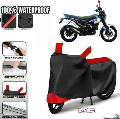 TENNYCER Waterproof Two Wheeler Cover for Bajaj(Freedom, Red, Black)