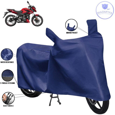 MADAFIYA Waterproof Two Wheeler Cover for Bajaj(Pulsar 160 NS DTS-i, Blue)