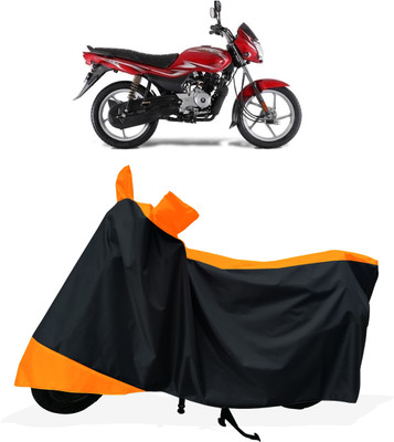 Tricway Two Wheeler Cover for Bajaj(Platina 100 BS6, Orange)