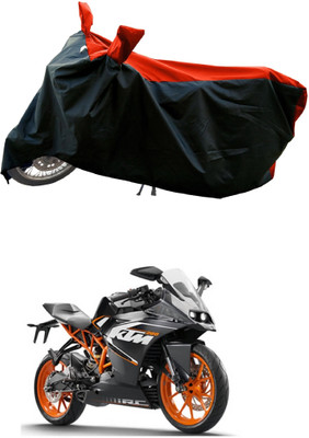 DeepShakshi AUTOMOTIVE Waterproof Two Wheeler Cover for KTM(RC 200, Red)