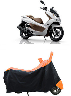 Coxtor Waterproof Two Wheeler Cover for Honda(PCX 125, Orange)
