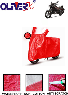 OliverX Waterproof Two Wheeler Cover for Suzuki(Intruder, Red)