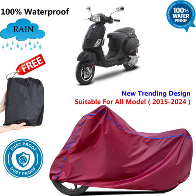 AUTOCAD Waterproof Two Wheeler Cover for Vespa(SXL 125 BS6, Maroon)
