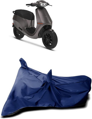 KEDIT Two Wheeler Cover for Ola(Scooty, Blue)