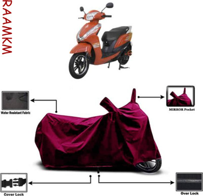 LIFE TO HUB Two Wheeler Cover for Hero, Honda, Bajaj, Ather, TVS, Yamaha(Saluto RX BS6, Maroon)
