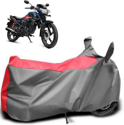 DeepShakshi AUTOMOTIVE Waterproof Two Wheeler Cover for Honda(Red, Grey)