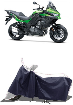 SUGASHRI Waterproof Two Wheeler Cover for Kawasaki(Ninja 1000 BS6, White, Blue)