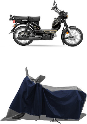 SUGASHRI Waterproof Two Wheeler Cover for TVS(Heavy Duty BS6, Grey, Blue)