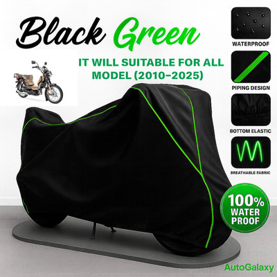AutoGalaxy Waterproof Two Wheeler Cover for TVS(XL 100 Heavy Duty, Black)