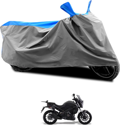 PAGORA Waterproof Two Wheeler Cover for Bajaj(Dominar 400, Grey, Blue)