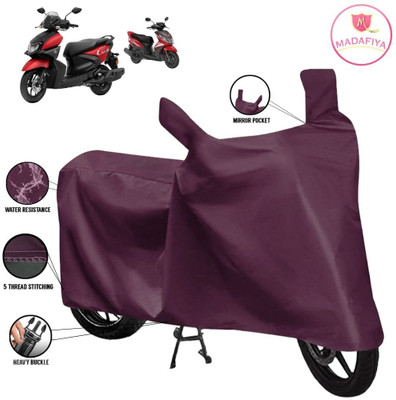 MADAFIYA Waterproof Two Wheeler Cover for Yamaha(Ray-ZR 125FI BS6, Maroon)