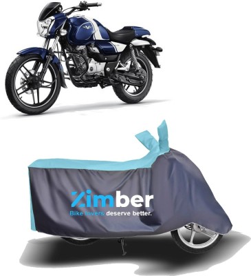 ZIMBER Two Wheeler Cover for Bajaj(V15, Blue, Grey)