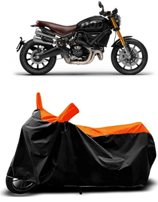 VESMEI Two Wheeler Cover for Ducati(Scrambler 1100, Orange)
