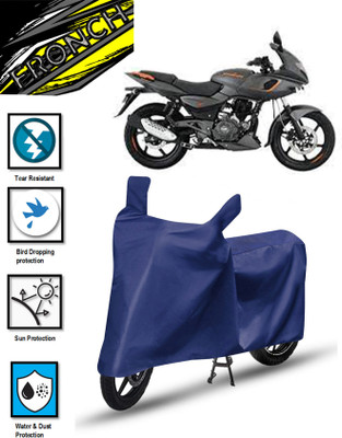 FRONCH Waterproof Two Wheeler Cover for Bajaj(Pulsar 180F, Blue)