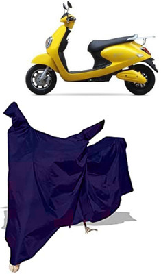 Amexride Two Wheeler Cover for Techo Electra(Emerge BS6, Blue)